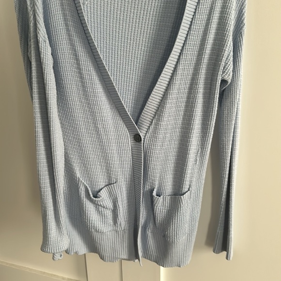 Baby Blue Long Cardigan Sweater - in Great Condition, Size Small - Picture 3 of 4